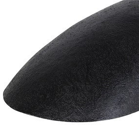 Candeeiro de suspensão industrial preto com dourado 115 cm - Magna Moderno