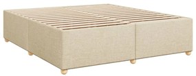 Cama com molas/colchão 180x200 cm tecido cor creme