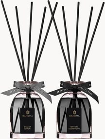 Difusores octogonais em caixa de presente Sicilian Lemon, Vetiver & Cedarwood, conjunto de 2