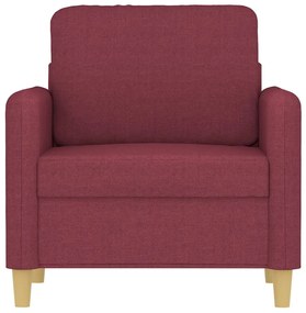 Poltrona 60 cm tecido vermelho tinto