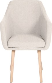 Cadeira Jantar Utrecht Tecido creme
