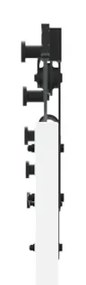 Porta deslizante vidaXL com Conjunto de Hardware Branca 83x211 cm de M