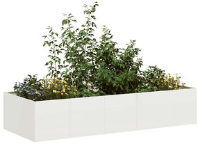 Vaso/floreira 200x80x40 cm aço preto