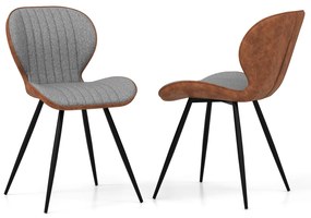 Cadeira giratória de pernas cruzadas com altura ajustável e função de balanço - branca