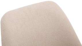 Cadeira de cozinha e sala de jantar Borneo V2 em tecido 48 x 84 x 55 cm Creme