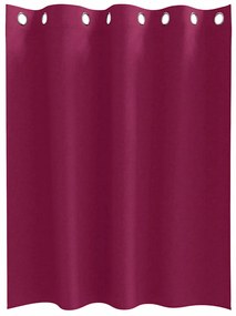 Cortinas 2 pcs Vinho Vermelho 140 x 140 cm Poliéster