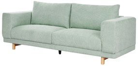 Sofá de 3 lugares em bombazina verde menta NIVALA Beliani