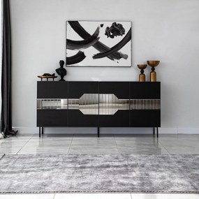 Console Milan – Preto – 180 cm x 80 cm x 40 cm