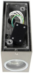 Candeeiro de Parede Moderno Alumínio 2 Luzes IP44 - Baleno