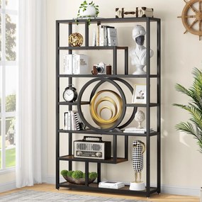 Tribesigns Industrial 8 Floor Book Shelf com 11 especialistas abertos