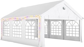 Outsunny Tenda de Festa 4x6 m Toldo Resistente com Janelas Tenda Exterior para Casamento e Eventos com 4 Paredes Removíveis | Aosom Portugal