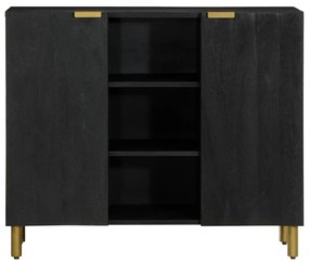 Aparador 90x33x75 cm derivados de madeira preto