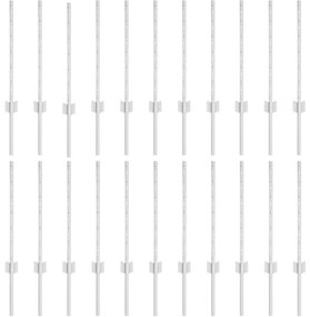 Postes de Cerca 22 pcs Prateado 50 x 0.6 m Aço Galvanizado