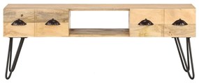Móvel de TV 120x35x45 cm madeira de mangueira maciça