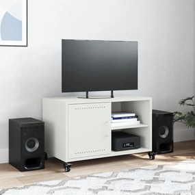 Móvel de TV 68x39x43,5 cm aço branco