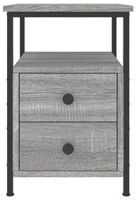 Mesas de cabeceira 2 pcs derivados de madeira cinzento sonoma