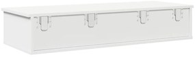 Prateleira parede c/ gavetas 100x37,5x19cm deriv.madeira branco