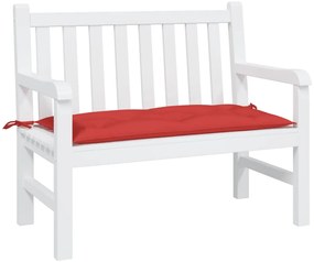 Almofadão p/ banco de jardim 110x50x7cm tecido oxford vermelho