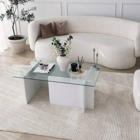 Mesa de Café Escape - Branca - 105x40x65 cm
