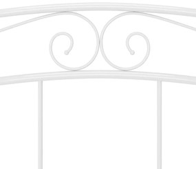 Estrutura de cama 180x200 cm metal branco