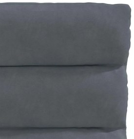 Cadeiras de jantar 6 pcs veludo cinzento-escuro
