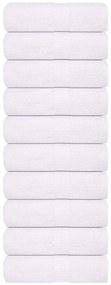 Toalhas de mãos 10 pcs 30x30 cm 360 g/m2 100% algodão branco