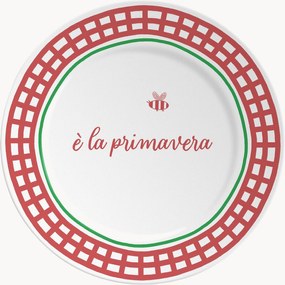 Prato de sobremesa em porcelana Primavera