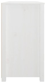 Armário de apoio 100x40x72 cm pinho maciço branco
