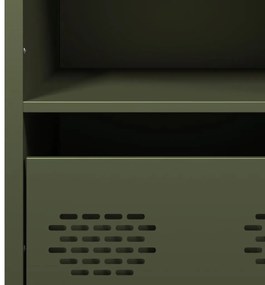 Móvel alto 68x39x103,5 cm aço verde azeitona