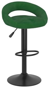 Bancos de bar 2 pcs veludo verde-escuro