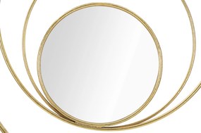 ESPELHO DE PAREDE ARC GLAM Ø 80X3,5 CM DOURADO