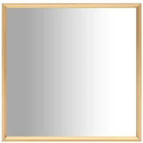 Espelho 40x40 cm dourado