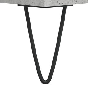 Mesa de centro 80x80x36,5 cm derivados madeira cinzento cimento