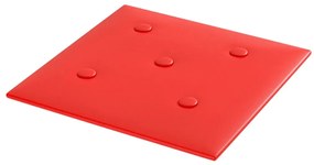 Painel parede 12 pcs 30x30cm couro artificial 1,08 m² vermelho