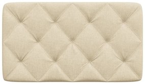 Almofadão de cabeceira 90 cm tecido creme