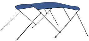 vidaXL Toldo em 3 arcos Bimini 183x140x137 cm azul