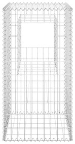 Postes/cestos gabião 2 pcs 50x50x100 cm ferro