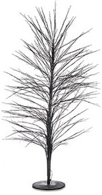 árvore de Natal Preto Metal Fibra ótica (70 X 150 X 70 cm)