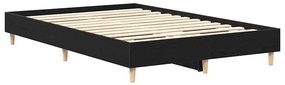 Estrutura de Cama vidaXL 140x190 cm em Madeira de Carvalho Preto