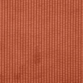 Chaise lounge com almofada tecido corduroy laranja