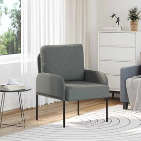 vidaXL Sofás com almofada 55cm Cinza Escuro Contraplacado