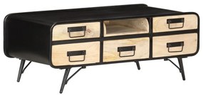 Mesa de centro 100x50x40 cm madeira de mangueira maciça
