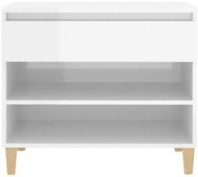 Sapateira 70x36x60 cm derivados de madeira branco brilhante