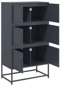 Aparador 68,5x38,5x123,5 cm aço antracite