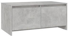 Mesa de centro 90x50x41,5 cm aglomerado cinzento cimento
