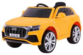 Carro elétrico para Crianças 12V Audi Q8 LIFT Rodas de EVA, Assento de couro Amarelo