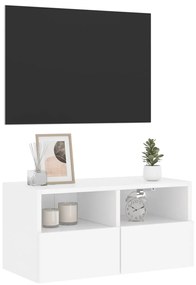 Móvel de parede p/ TV 60x30x30 cm derivados de madeira branco