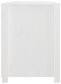 Armário de apoio 100x40x54 cm pinho maciço branco