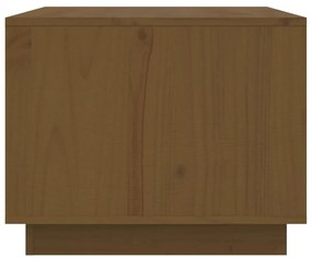 Mesa de centro 80x50x40 cm madeira de pinho maciça castanho-mel