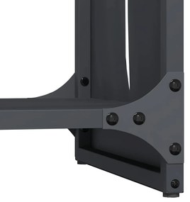 Suporte para lenha 40x30x80 cm aço laminado a frio antracite